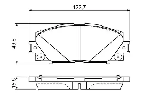 накладки BOSCH 0 986 494 670