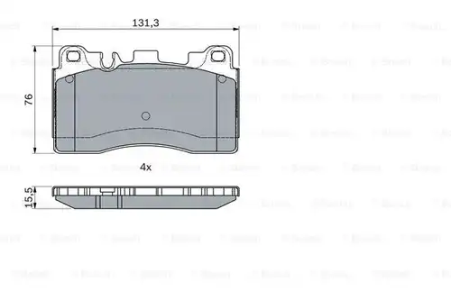 накладки BOSCH 0 986 494 989