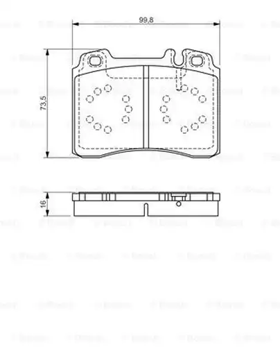 накладки BOSCH 0 986 495 057