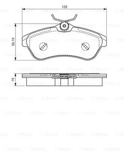 накладки BOSCH 0 986 495 064