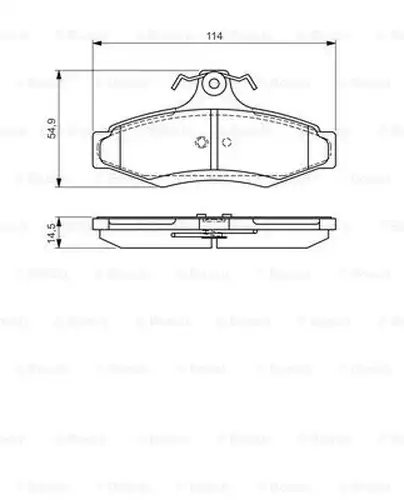 накладки BOSCH 0 986 495 068