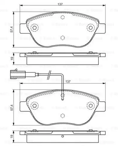 накладки BOSCH 0 986 495 086