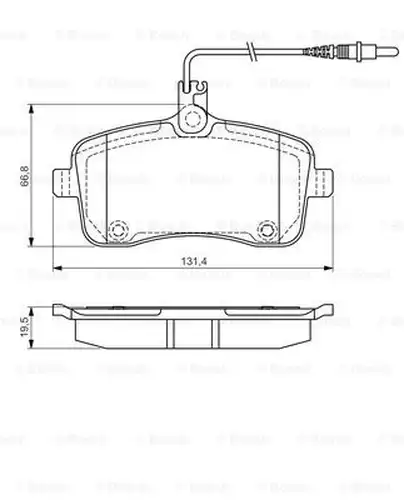 накладки BOSCH 0 986 495 091