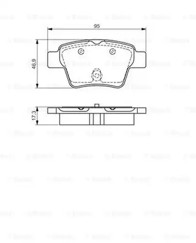 накладки BOSCH 0 986 495 092