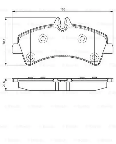 накладки BOSCH 0 986 495 099