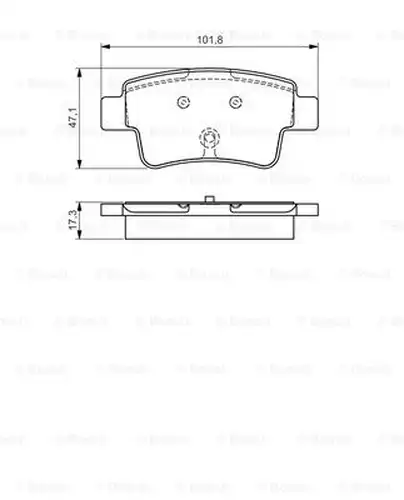 накладки BOSCH 0 986 495 111