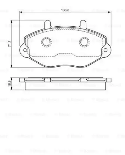 накладки BOSCH 0 986 495 112