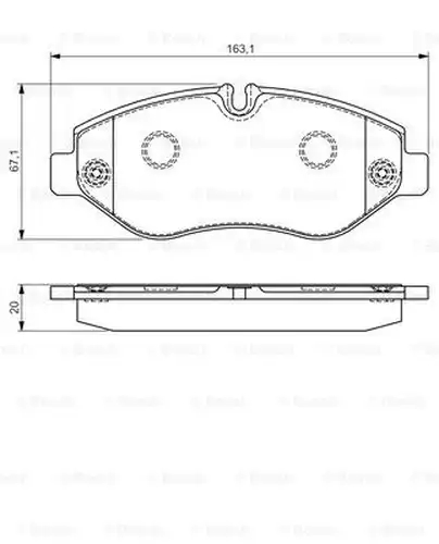 накладки BOSCH 0 986 495 113