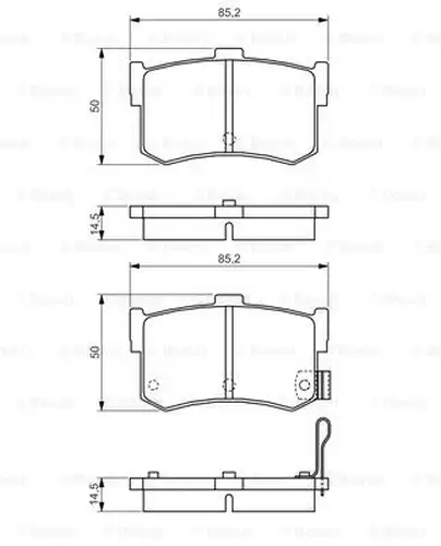 накладки BOSCH 0 986 495 121