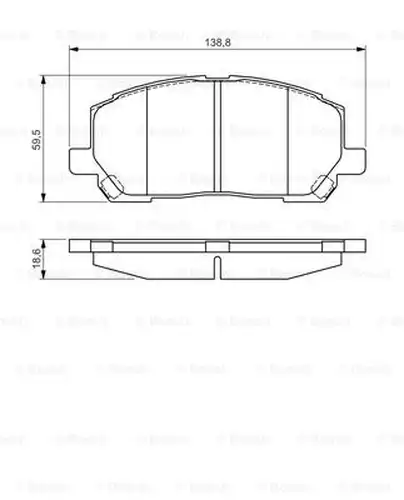 накладки BOSCH 0 986 495 126