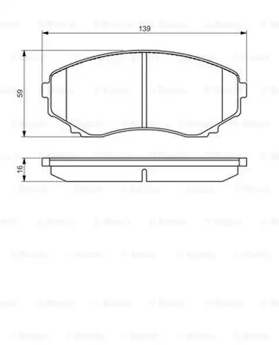 накладки BOSCH 0 986 495 131