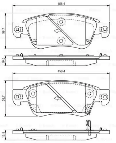 накладки BOSCH 0 986 495 134