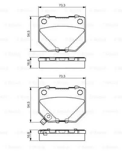 накладки BOSCH 0 986 495 137