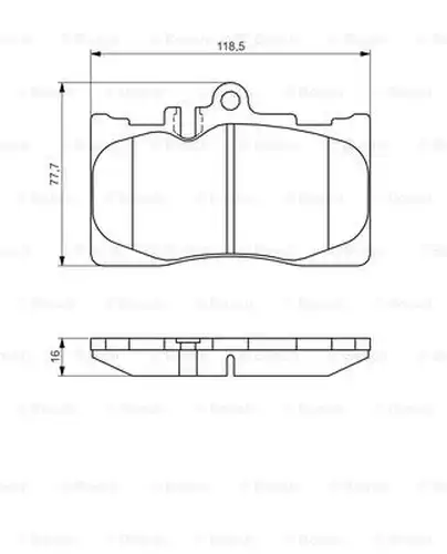 накладки BOSCH 0 986 495 138