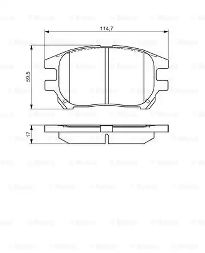 накладки BOSCH 0 986 495 140