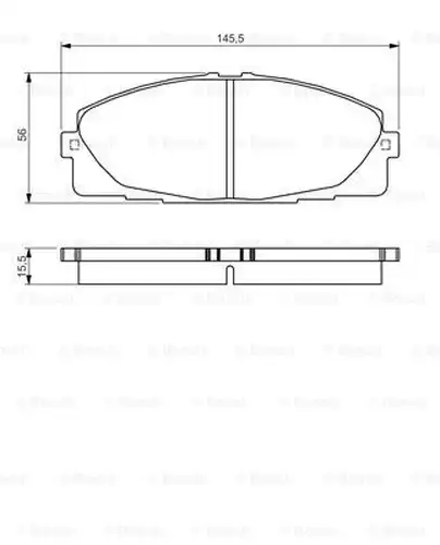 накладки BOSCH 0 986 495 152