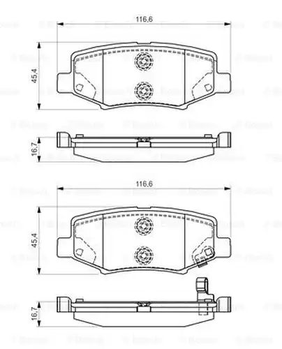 накладки BOSCH 0 986 495 155