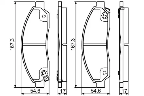 накладки BOSCH 0 986 495 159