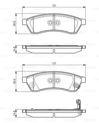 накладки BOSCH 0 986 495 168