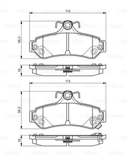 накладки BOSCH 0 986 495 173