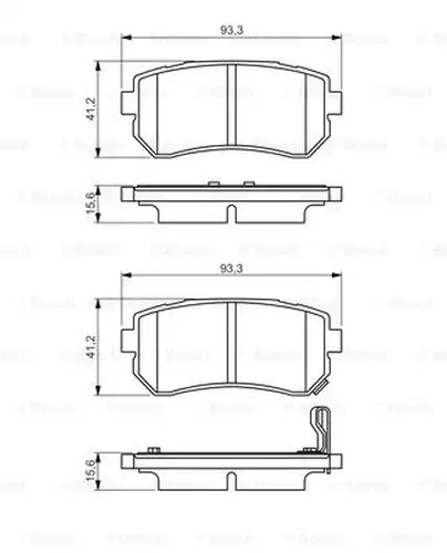 накладки BOSCH 0 986 495 354