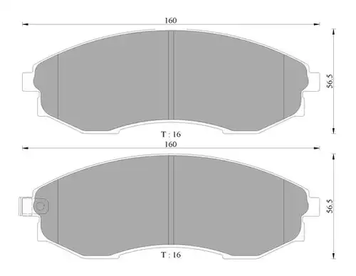 накладки BOSCH 0 986 AB3 035