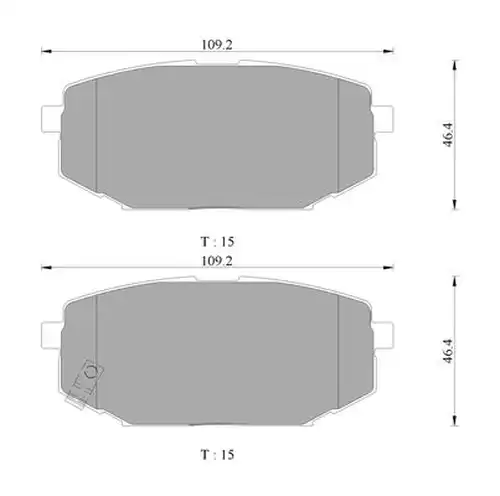 накладки BOSCH 0 986 AB3 068