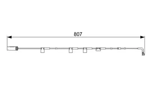предупредителен контактен сензор, износване на накладките BOSCH 1 987 473 058