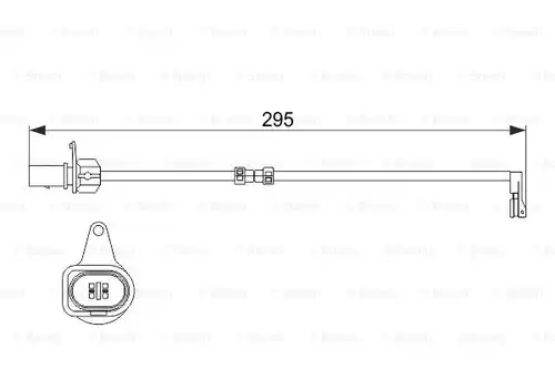 предупредителен контактен сензор, износване на накладките BOSCH 1 987 474 508