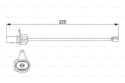 предупредителен контактен сензор, износване на накладките BOSCH 1 987 474 511