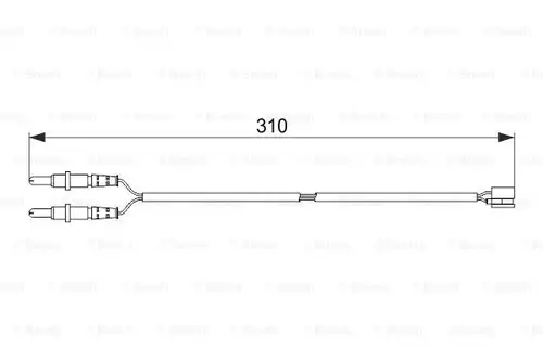 предупредителен контактен сензор, износване на накладките BOSCH 1 987 474 519