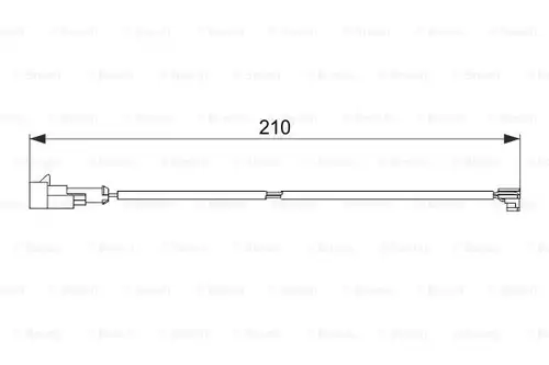предупредителен контактен сензор, износване на накладките BOSCH 1 987 474 520