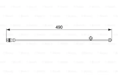 предупредителен контактен сензор, износване на накладките BOSCH 1 987 474 560
