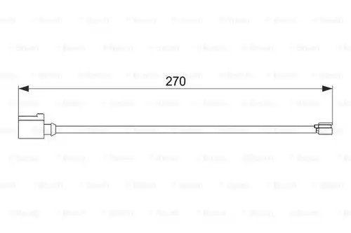 предупредителен контактен сензор, износване на накладките BOSCH 1 987 474 564