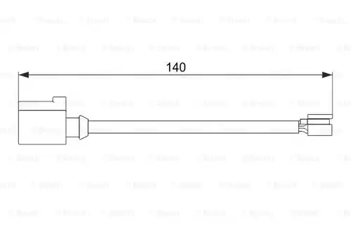 предупредителен контактен сензор, износване на накладките BOSCH 1 987 474 566