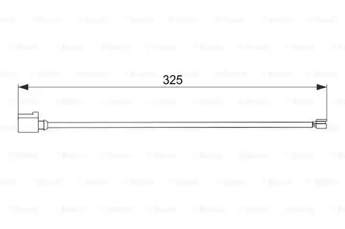 предупредителен контактен сензор, износване на накладките BOSCH 1 987 474 567