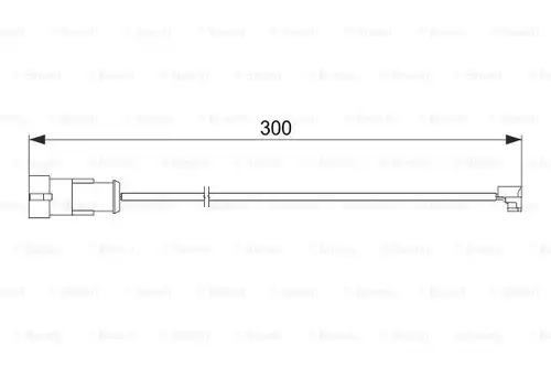 предупредителен контактен сензор, износване на накладките BOSCH 1 987 474 573