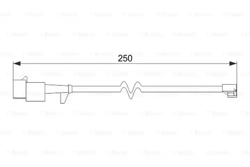 предупредителен контактен сензор, износване на накладките BOSCH 1 987 474 574