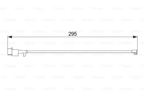 предупредителен контактен сензор, износване на накладките BOSCH 1 987 474 575