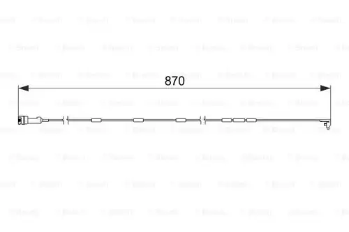 предупредителен контактен сензор, износване на накладките BOSCH 1 987 474 578