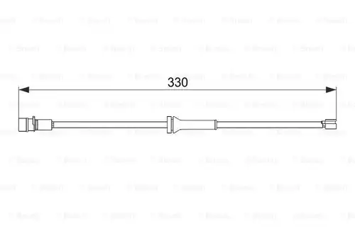 предупредителен контактен сензор, износване на накладките BOSCH 1 987 474 581