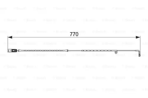 предупредителен контактен сензор, износване на накладките BOSCH 1 987 474 582