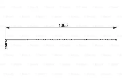 предупредителен контактен сензор, износване на накладките BOSCH 1 987 474 583