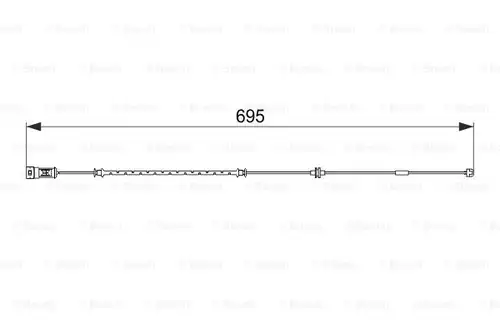 предупредителен контактен сензор, износване на накладките BOSCH 1 987 474 585