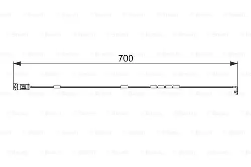 предупредителен контактен сензор, износване на накладките BOSCH 1 987 474 588