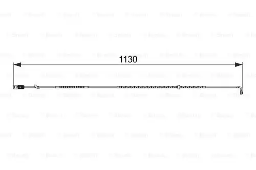 предупредителен контактен сензор, износване на накладките BOSCH 1 987 474 595