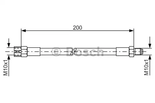 спирачен маркуч BOSCH 1 987 476 002