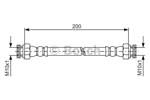 спирачен маркуч BOSCH 1 987 476 006