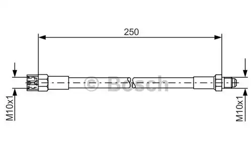 спирачен маркуч BOSCH 1 987 476 009