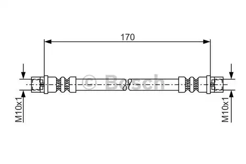 спирачен маркуч BOSCH 1 987 476 010
